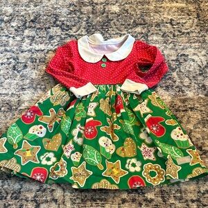 Eleanor rose 6/7  Red and Green Holiday Dress